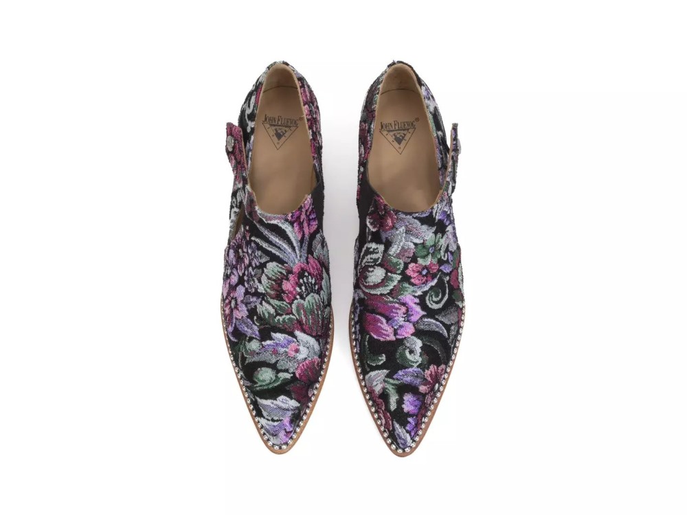 John Fluevog Lili - Tapestry | Elegant Slip-On Heels