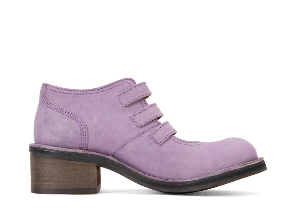 John Fluevog Phantom - Purple | Buckled Triple-Strap Shoes