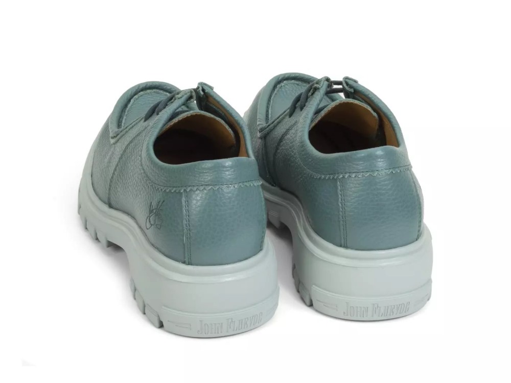 John Fluevog Jueves - Teal | Casual Leather Shoes