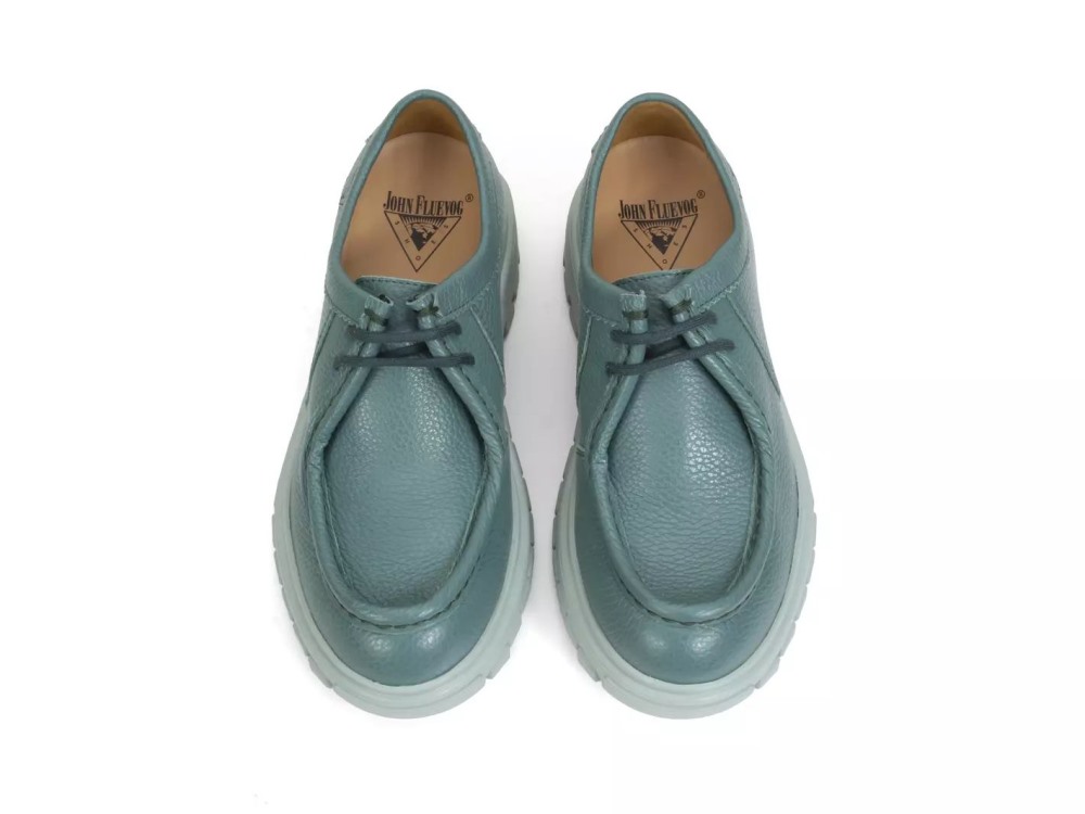John Fluevog Jueves - Teal | Casual Leather Shoes