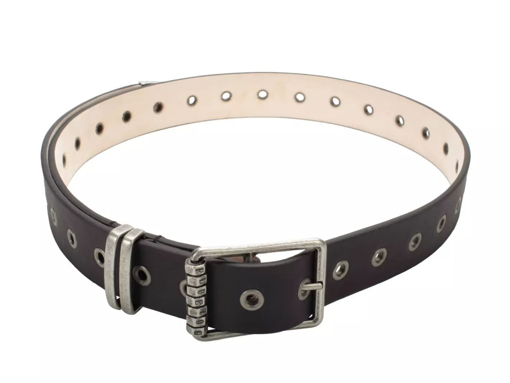 John Fluevog Percivale Belt - Black | Casual leather belt