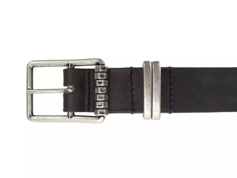 John Fluevog Percivale Belt - Black | Casual leather belt