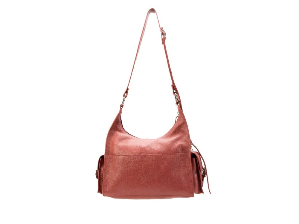 John Fluevog Anna Gothic - Brown | Shoulder Bag With Metal Hardware