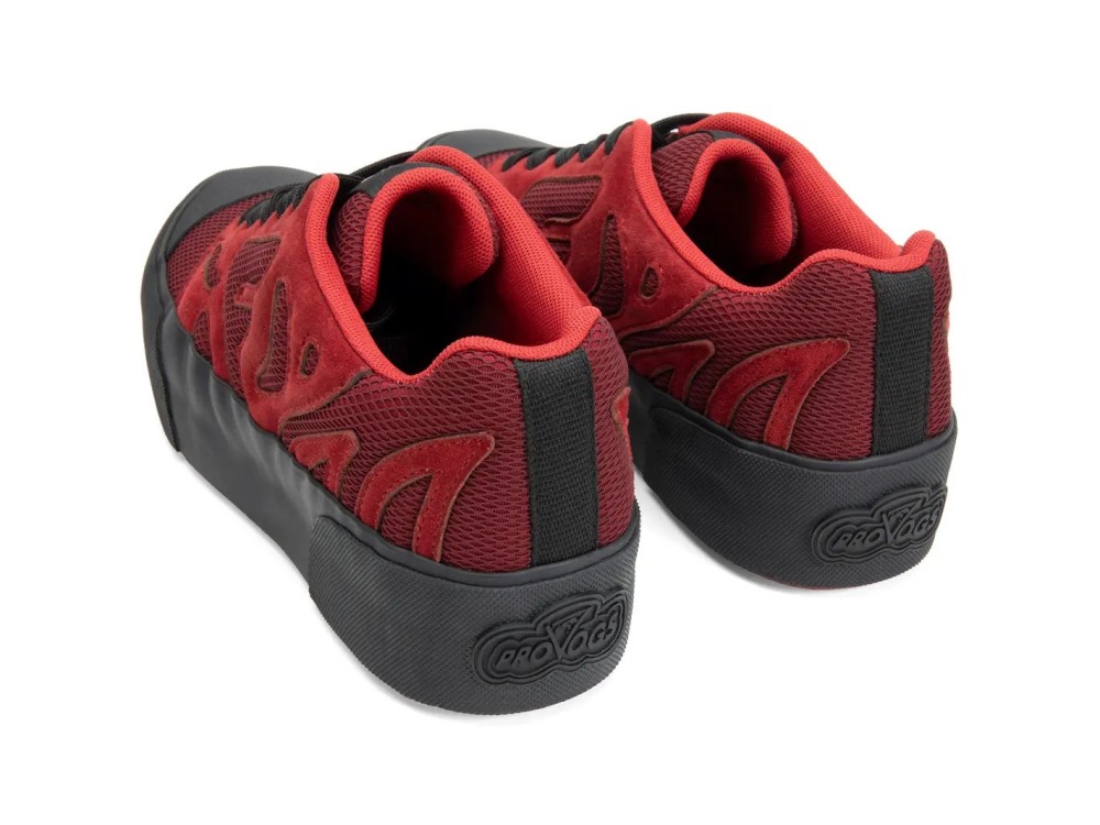John Fluevog Agave - Burgundy | Lace-Up Shoes with Mesh