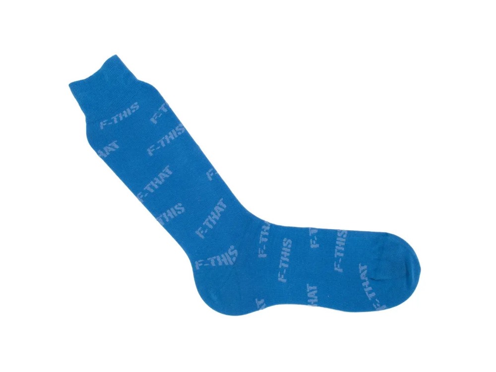 John Fluevog Putzee Vog Socks - Blue | F-This F-That sock
