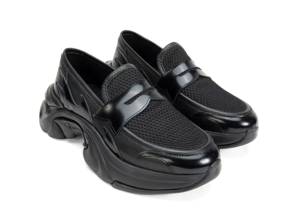John Fluevog Maverick - Black | Sneaker-Style Penny Loafers