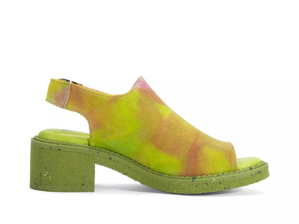 John Fluevog Goofball - Tie-Dye | Open-Toe Slingback Mules