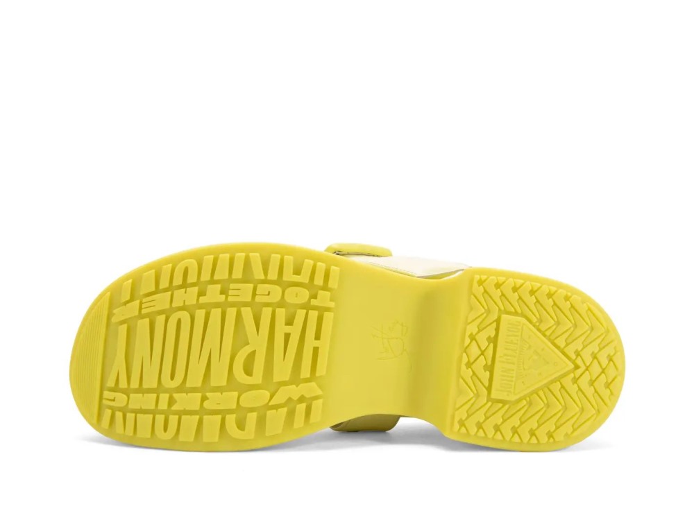 John Fluevog Delight - Yellow | Classic Mary Janes with Puffy Strap