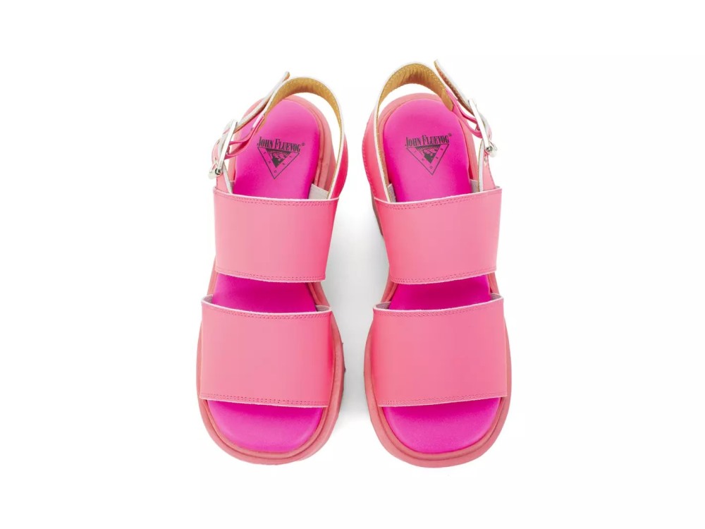 John Fluevog Razzle - Pink | Platform Sandals