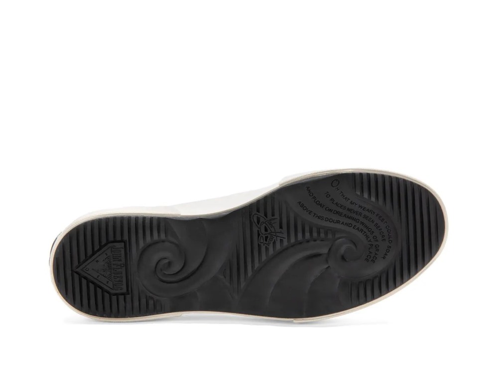 John Fluevog Willett - Cream/Floral Vegan | Casual Slip-On Shoes
