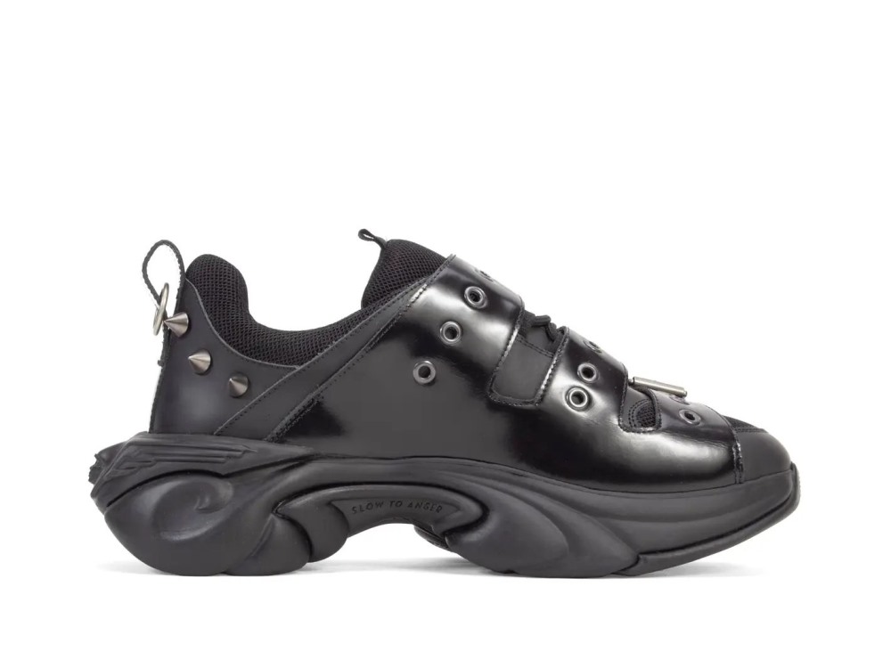 John Fluevog Zephyr - Black | Sneakers with Buckled Straps