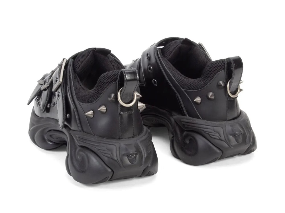 John Fluevog Zephyr - Black | Sneakers with Buckled Straps