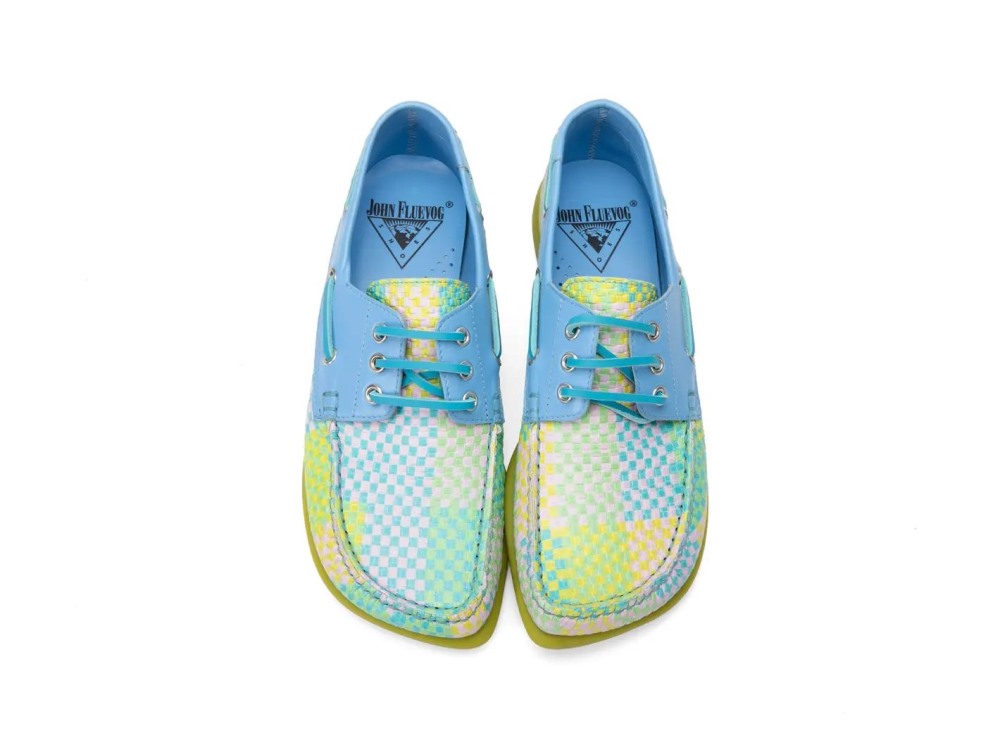 John Fluevog Sailor Swift - Multi Weave | Loafer Boat Shoes