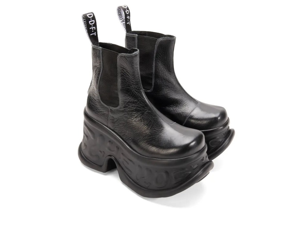 John Fluevog Reece - Black | Platform Chelsea Boots