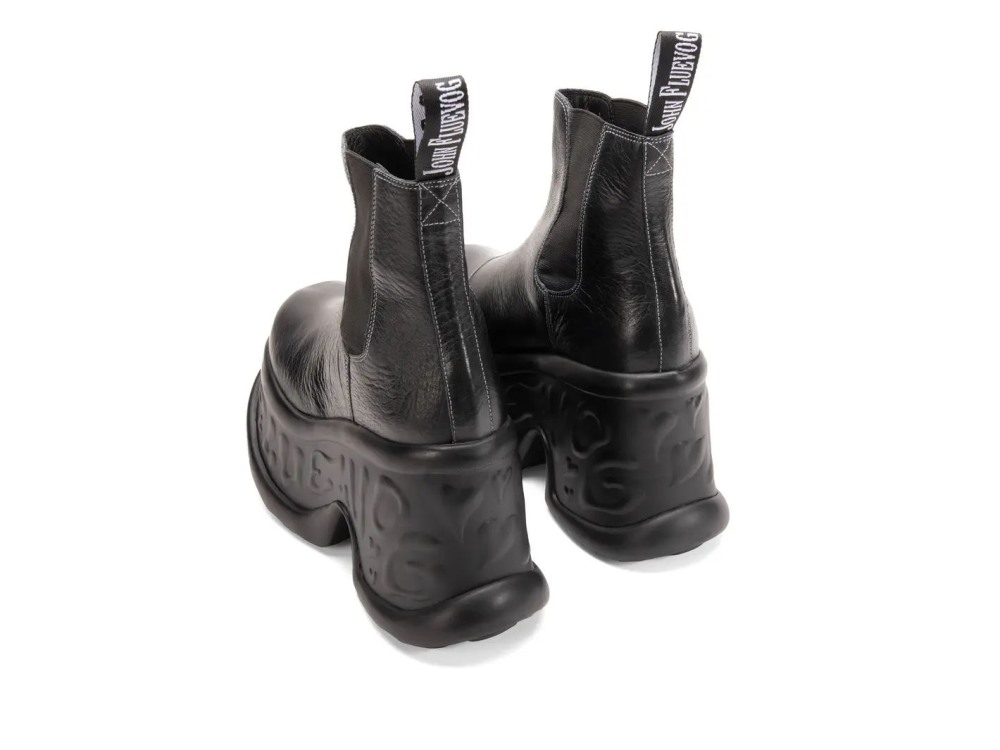 John Fluevog Reece - Black | Platform Chelsea Boots