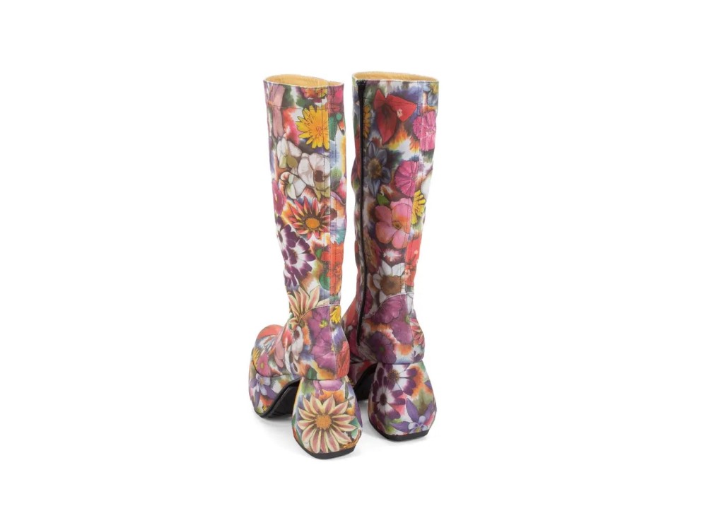 John Fluevog Strut - Floral | Tall Platform Boots