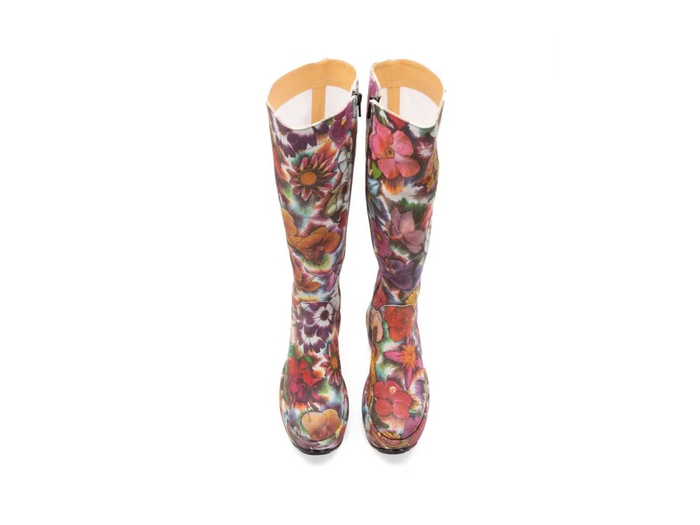 John Fluevog Strut - Floral | Tall Platform Boots