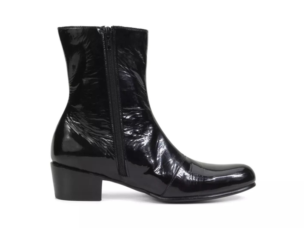 John Fluevog Finn - Black | Zip-Up Leather Boots