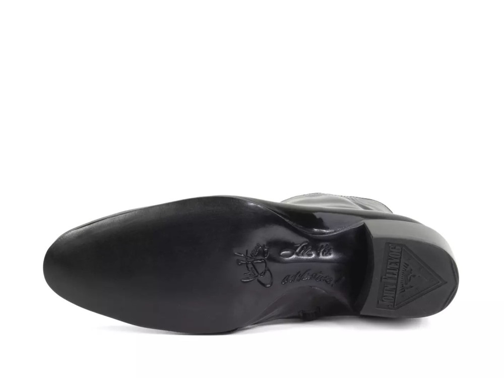 John Fluevog Finn - Black | Zip-Up Leather Boots