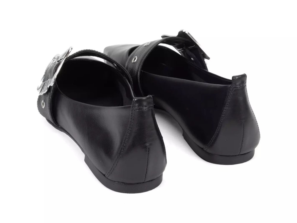 John Fluevog Misty - Black | Slip-On Mary Jane Flats