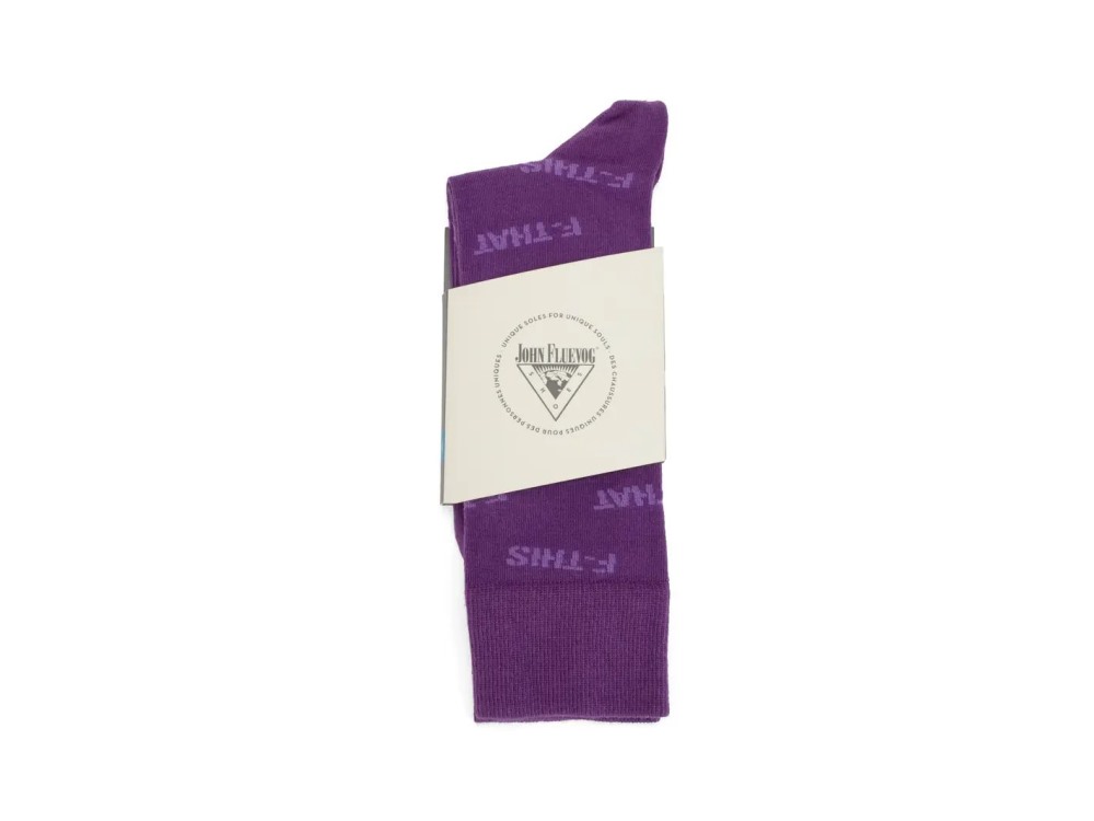 John Fluevog Putzee Vog Socks - Purple | F-This F-That sock