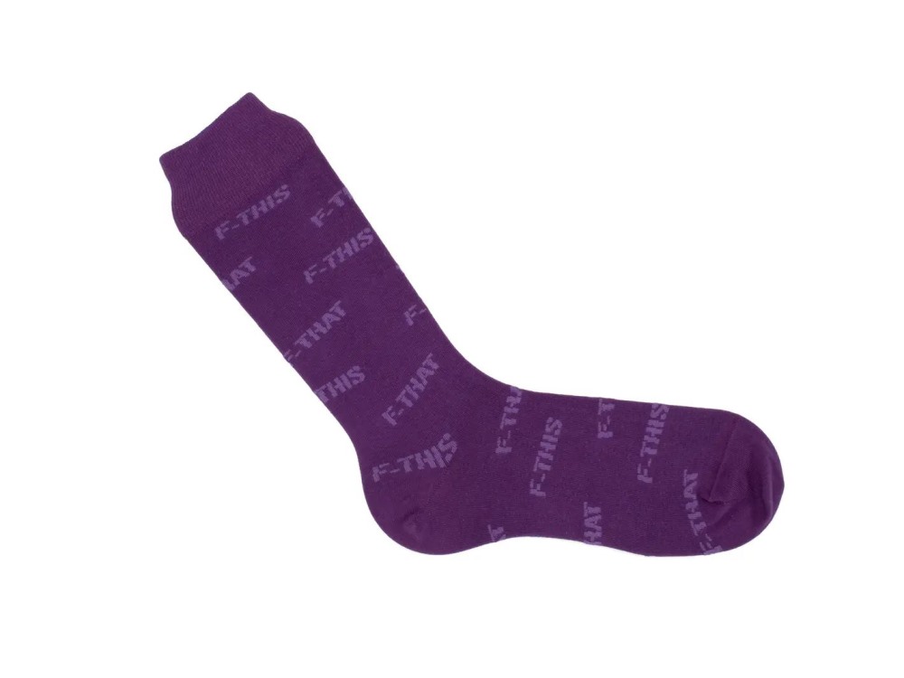 John Fluevog Putzee Vog Socks - Purple | F-This F-That sock