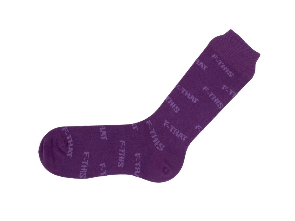 John Fluevog Putzee Vog Socks - Purple | F-This F-That sock