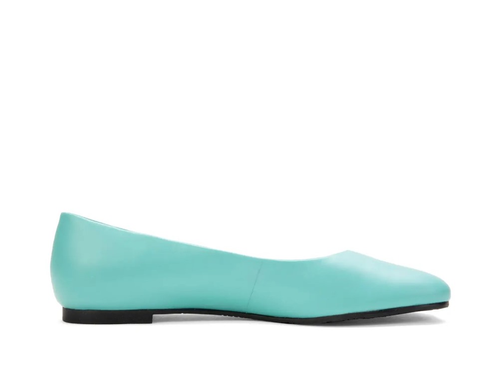 John Fluevog Porcelain - Turquoise | Round Toe Flats