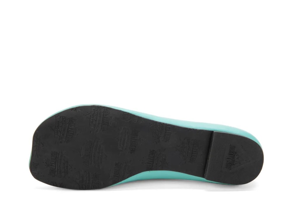 John Fluevog Porcelain - Turquoise | Round Toe Flats