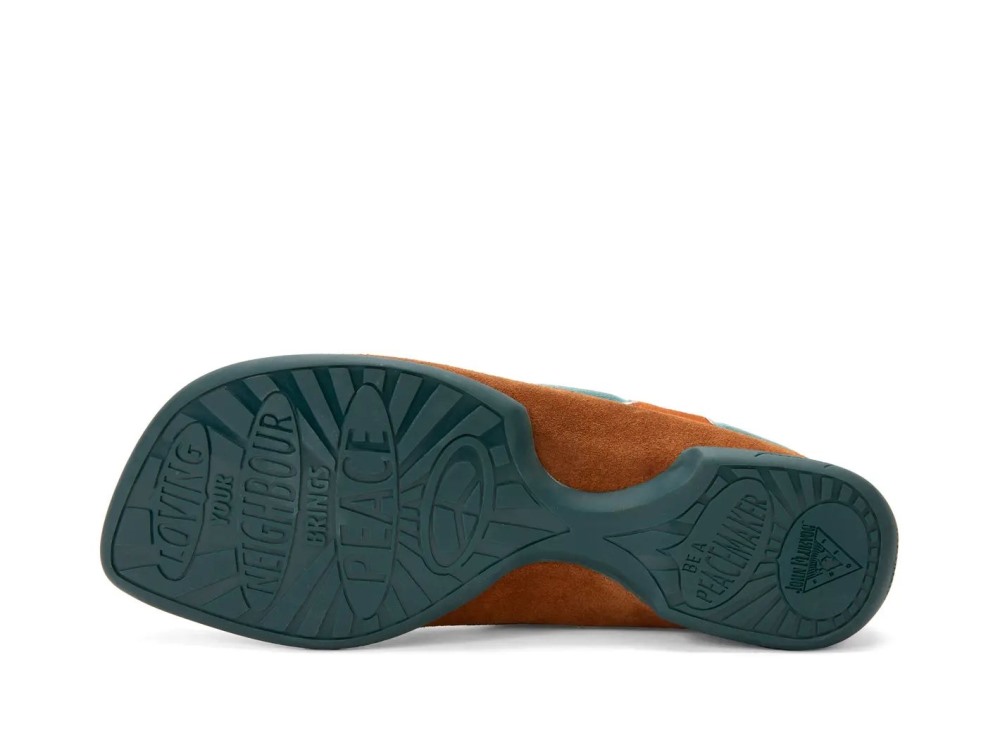 John Fluevog Sailor Swift - Brown/Green | Loafer Boat Shoes