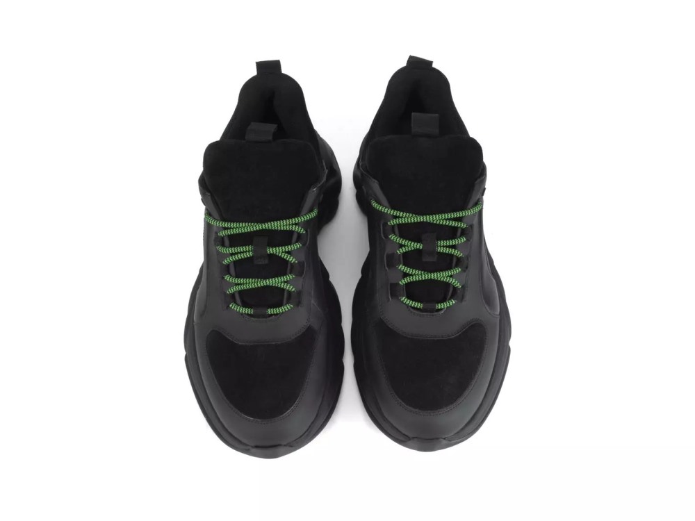 John Fluevog Duesy - Black | Chunky Sneakers