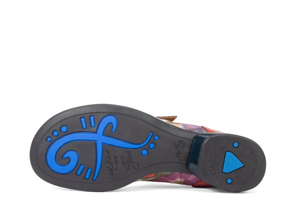 John Fluevog Esser - Floral | Flat Mary Janes with a Buckle