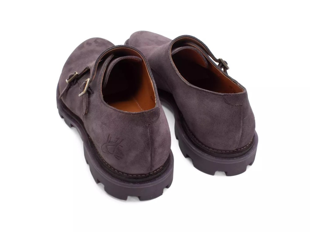John Fluevog Collingtree - Mauve | Classic Double Monk Straps