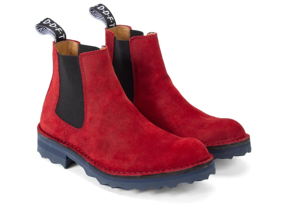 John Fluevog Newman - Red | Comfy Chelsea Boots