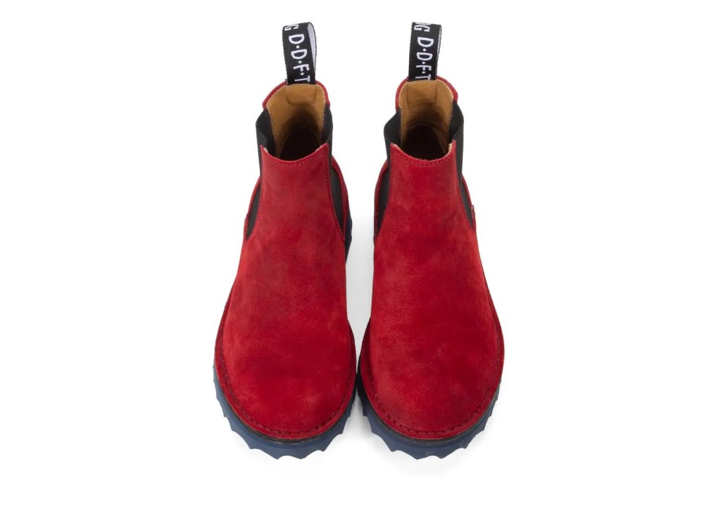 John Fluevog Newman - Red | Comfy Chelsea Boots