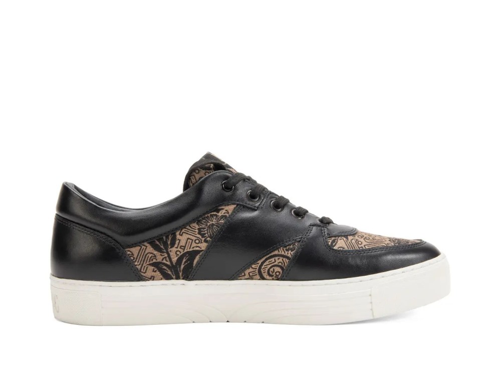 John Fluevog Leeside - Black/Beige | Lace-Up Sneakers
