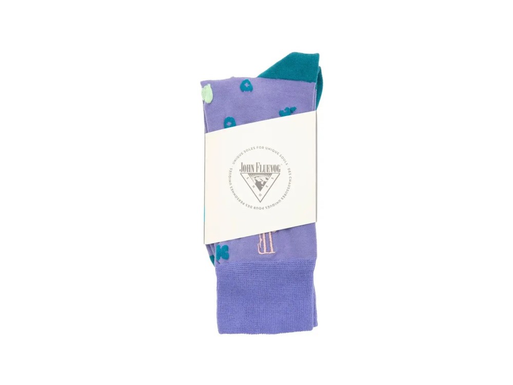 John Fluevog Timmy Vog Socks - Lavender Blue | Fluffy Icon Socks