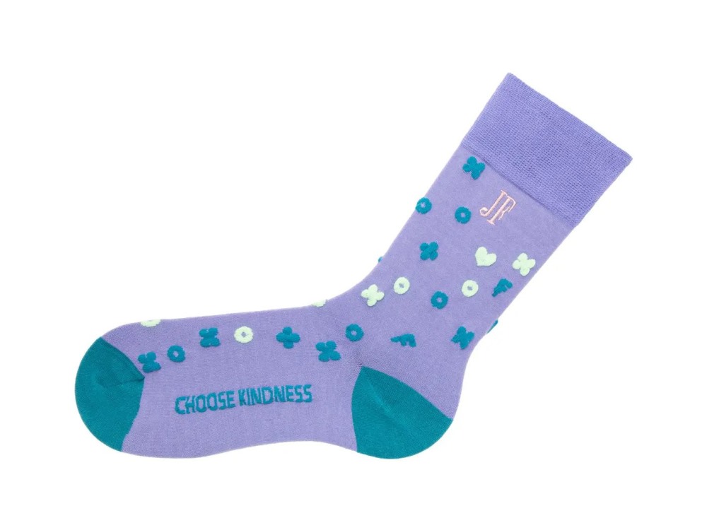 John Fluevog Timmy Vog Socks - Lavender Blue | Fluffy Icon Socks