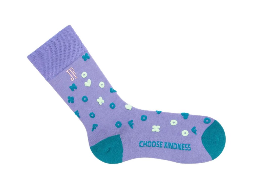 John Fluevog Timmy Vog Socks - Lavender Blue | Fluffy Icon Socks