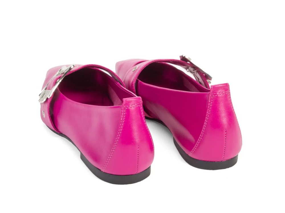 John Fluevog Misty - Magenta | Slip-On Mary Jane Flats
