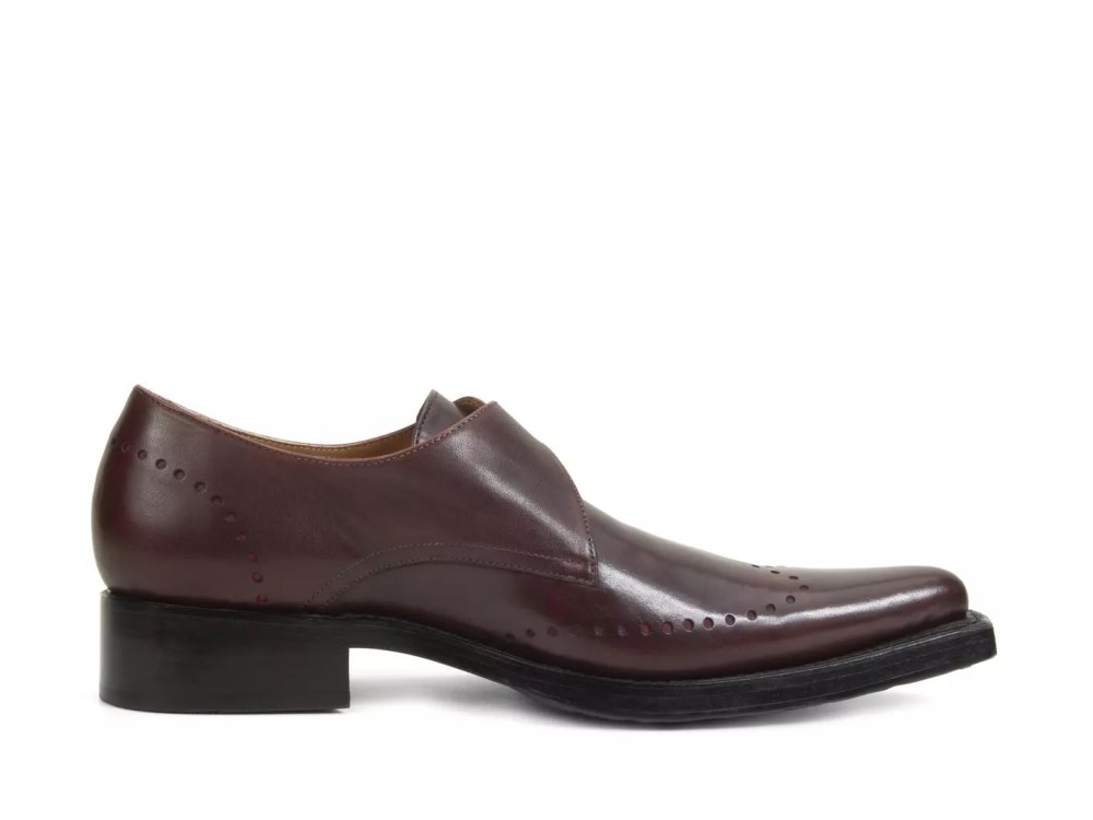 John Fluevog Nordfjord - Brown | Single Monk Strap Shoes