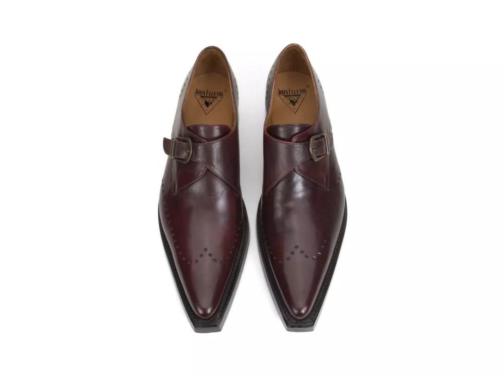 John Fluevog Nordfjord - Brown | Single Monk Strap Shoes