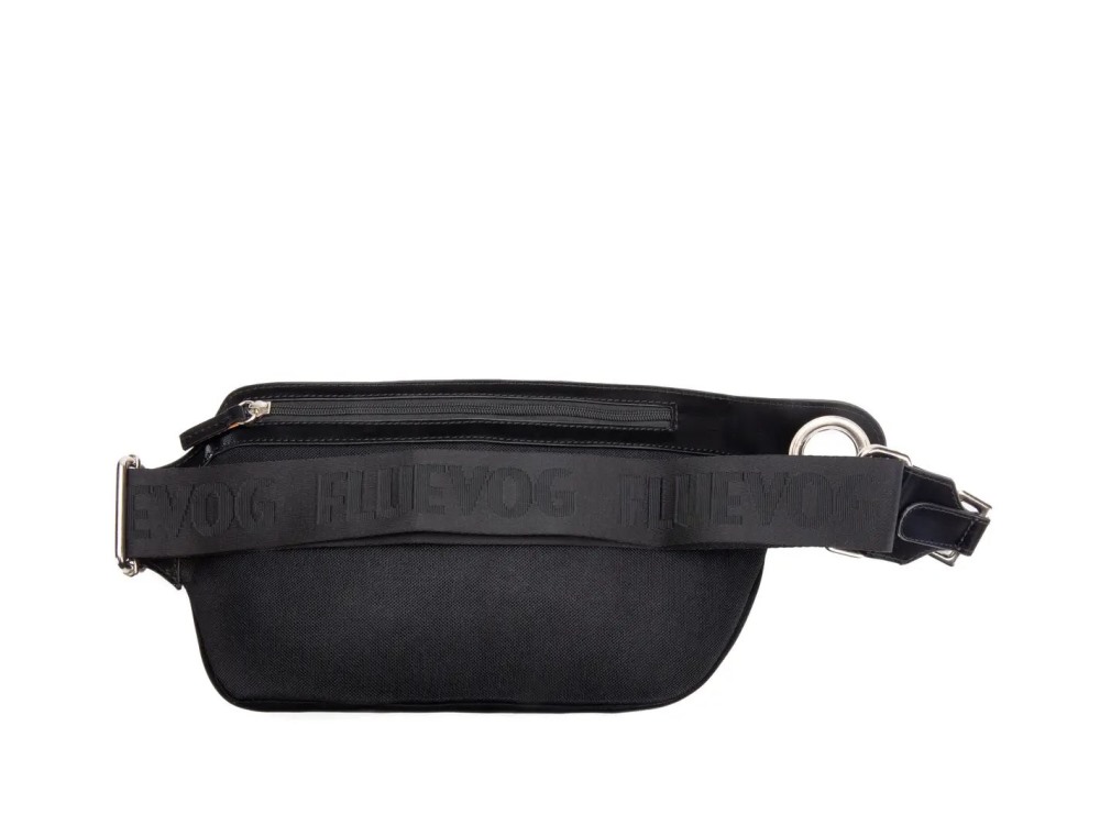 John Fluevog Rigby - Black Vegan | Crossbody belt bag