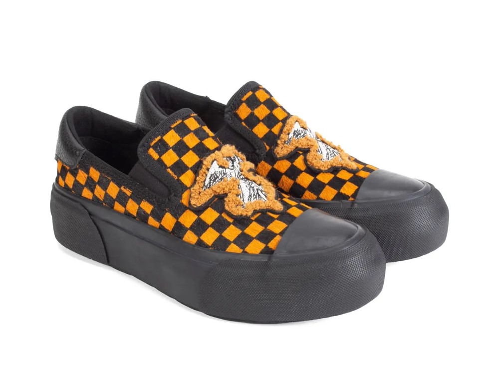 John Fluevog Willett - Black/Brown | Casual Slip-On Shoes