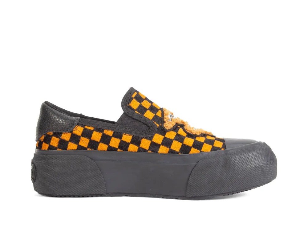 John Fluevog Willett - Black/Brown | Casual Slip-On Shoes