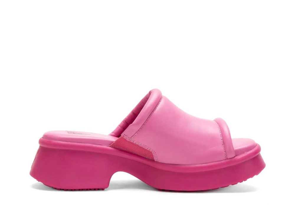 John Fluevog Bergeron - Pink | Comfy Slide Sandals