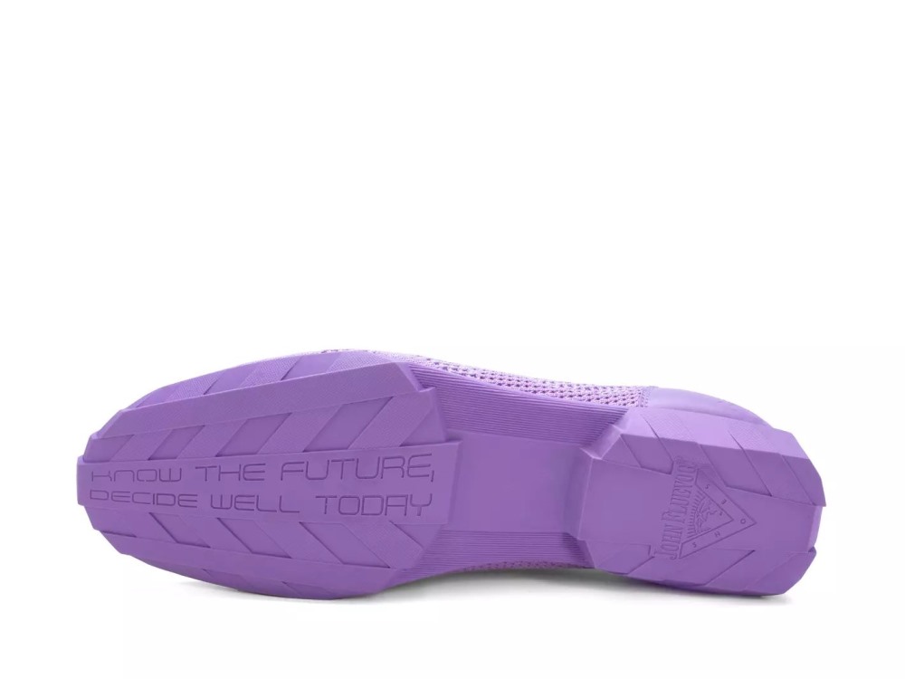 John Fluevog Nova - Purple | Elastic Lace-Up Vegan Shoes