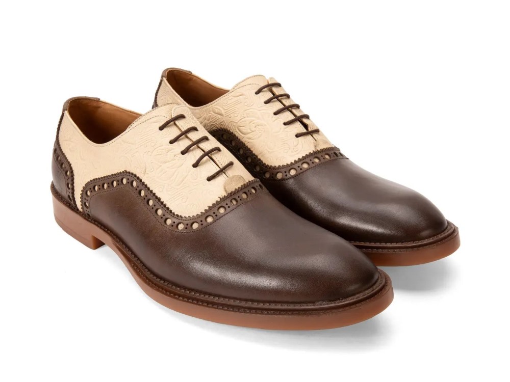 John Fluevog Manager - Brown | Classy Brogue Shoes