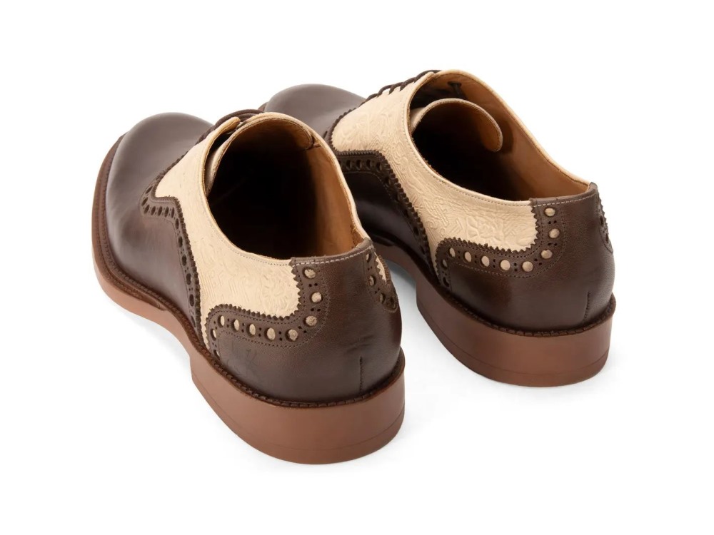 John Fluevog Manager - Brown | Classy Brogue Shoes