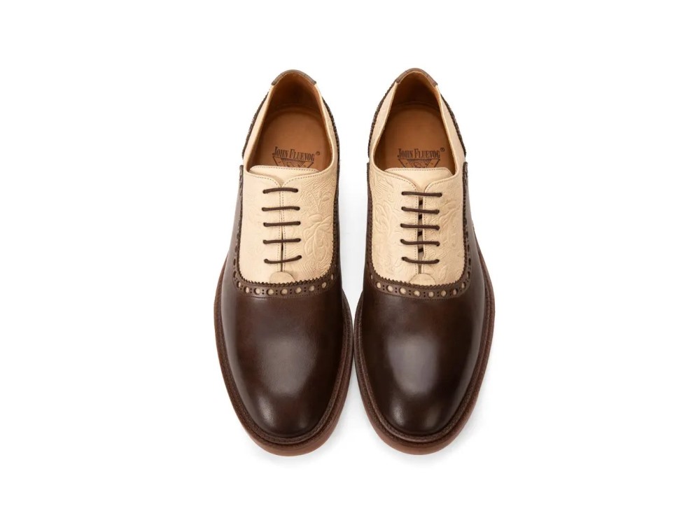 John Fluevog Manager - Brown | Classy Brogue Shoes